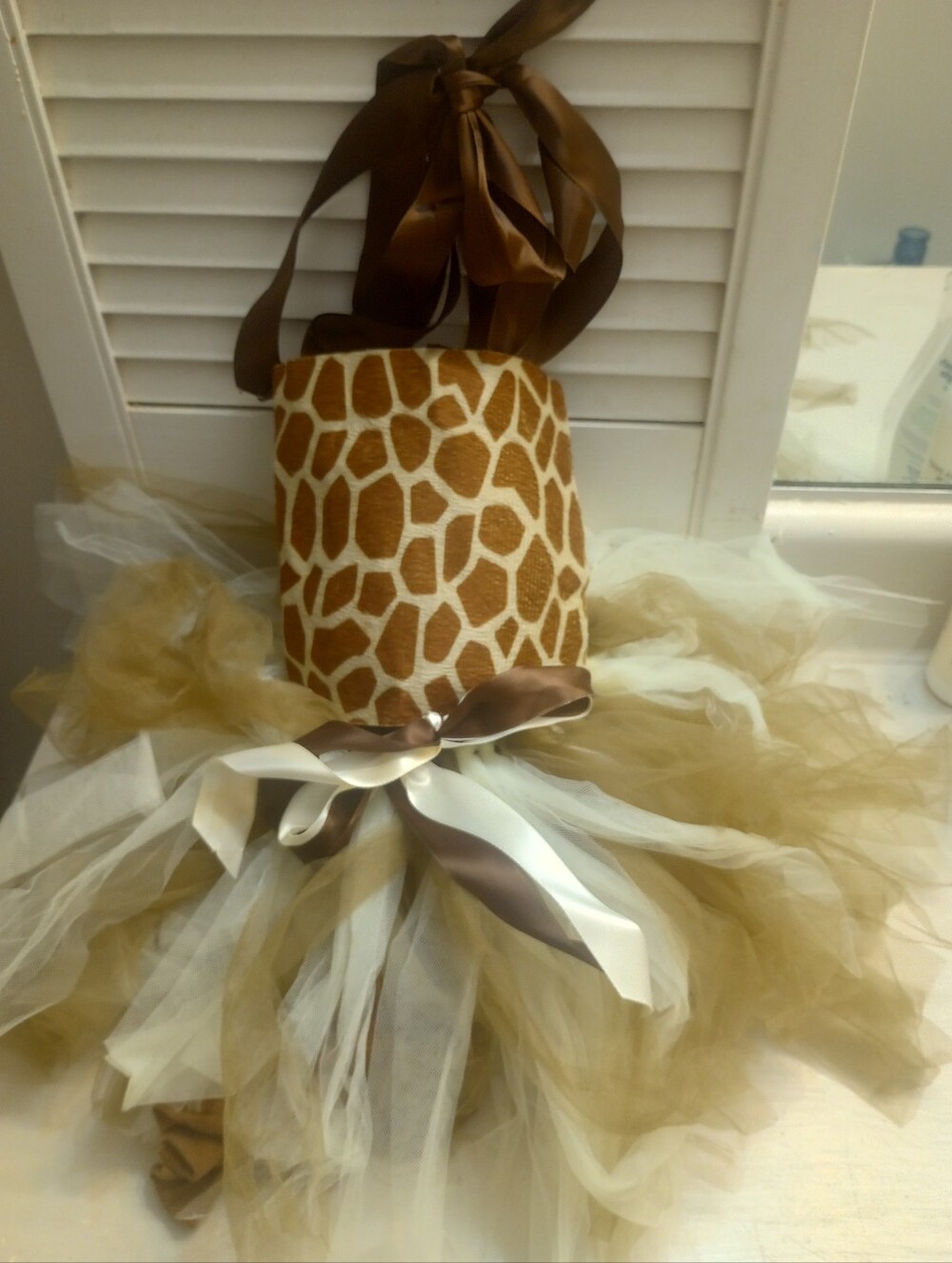 Tutu Dreams Toddler Girls Giraffe Themed Tutu With Tail